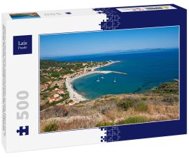 Lais Puzzle - Othoni, Griechenland, Ionische Inseln, Europa, Bezirk Korfu, Blick auf Ammos. Im Hintergrund links die Insel Erikoussa, in der Mitte die Küste von Korfu und rechts die Insel Mathraki - 500 Teile