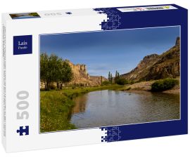 Lais Puzzle - Der Fluss Pinturas oder Ecker ist ein Flussufer in der Provinz Santa Cruz, Argentinien, das sich durch den Cañadón del Río Pinturas erstreckt. - 500 Teile