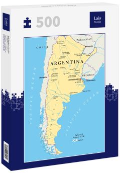 Lais Puzzle - Karte von Argentinien - 500 Teile