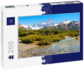 Lais Puzzle - Blick auf eine schöne Landschaft mit dem Fitz Roy im Hintergrund in Patagonien Argentinien, Santa Cruz, Argentinien - 200 Teile