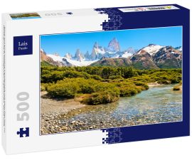 Lais Puzzle - Blick auf eine schöne Landschaft mit dem Fitz Roy im Hintergrund in Patagonien Argentinien, Santa Cruz - 500 Teile