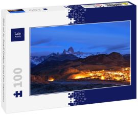 Lais Puzzle - Blick auf den Berg El Chalten, Santa Cruz, Argentinien.  - 100 Teile