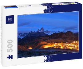 Lais Puzzle - Blick auf den Berg El Chalten, Santa Cruz, Argentinien.  - 500 Teile