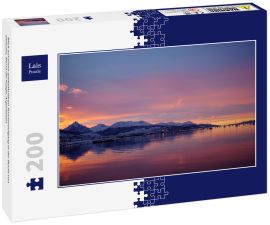 Lais Puzzle - Blick auf einen spektakulären Sonnenaufgang in der Bucht von Ushuaia, Tierra del Fuego, Argentinien - 200 Teile