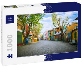 Lais Puzzle - Buenos Aires: Die Straße "Caminito" und ihre berühmten bemalten Häuser im Stadtteil La Boca - 1.000 Teile