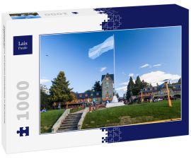 Lais Puzzle - Stadtzentrum auf einem Hauptplatz in Bariloche, Argentinien - 1.000 Teile