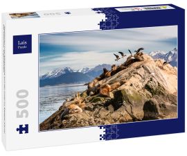 Lais Puzzle - Seelöwen und Albatrosse auf der Insel im Beagle-Kanal bei Ushuaia. Argentinien - 500 Teile