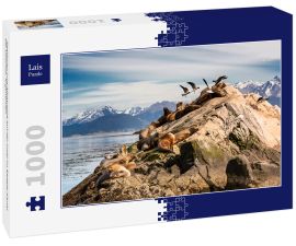 Lais Puzzle - Seelöwen und Albatrosse auf der Insel im Beagle-Kanal bei Ushuaia. Argentinien - 1.000 Teile