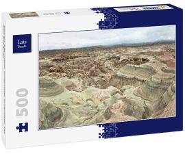 Lais Puzzle - Blick auf Valle Pintado, Ischigualasto, Ischigualasto, San Juan, Argentinien. - 500 Teile