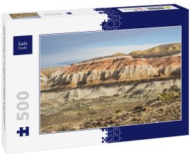 Lais Puzzle - Farbenfrohes Tal im Naturschutzgebiet Versteinerter Wald, Sarmiento, Patagonien, Chubut, Argentinien - 500 Teile