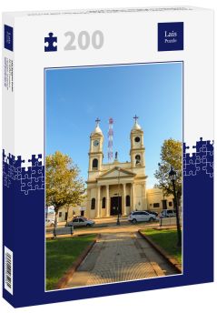 Lais Puzzle - Paso de los libres, Argentinien: Blick auf die Pfarrei San José am Plaza Independencia (Platz der Unabhängigkeit) - 200 Teile