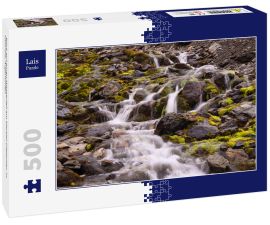 Lais Puzzle - Blick auf einen Wasserfall am Martial-Gletscher, in Ushuaia, Argentinien - 500 Teile