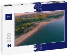 Lais Puzzle - strand von ituzaingo corrientes, fluss parana bei sonnenaufgang - 200 Teile
