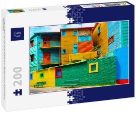 Lais Puzzle - La Boca, Blick auf das bunte Gebäude im Stadtzentrum, Buenos Aires, Argentinien - 200 Teile