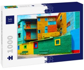 Lais Puzzle - La Boca, Blick auf das bunte Gebäude im Stadtzentrum, Buenos Aires, Argentinien, Argentinien - 1.000 Teile