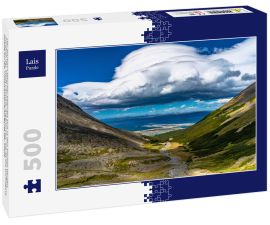 Lais Puzzle - Der Martial-Gletscher befindet sich in den Martial-Bergen, nördlich der Stadt Ushuaia, Argentinien. Sie ist die wichtigste Quelle für die Trinkwasserversorgung der Stadt. - 500 Teile