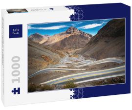 Lais Puzzle - Serpentinenstraße im Andengebirge zwischen Santiago de Chile und Mendoza, Argentinien - 1.000 Teile
