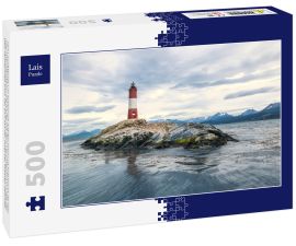 Lais Puzzle - Der Leuchtturm Les Éclaireurs auf der Insel Les Éclaireurs ist eine Touristenattraktion, die häufig mit dem Leuchtturm am Ende der Welt verwechselt wird, der sich auf der Insel der Staaten befindet. - 500 Teile