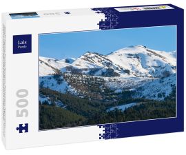 Lais Puzzle - Villa Meliquina, Provinz Neuquen, Patagonien, Argentinien. Wälder, schneebedeckte Berge und ein strahlend blauer Himmel bieten im Süden Argentiniens traumhafte Landschaften. - 500 Teile