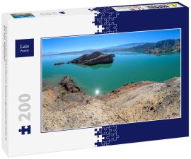 Lais Puzzle - Blick auf trockenes Wüstenland am Stausee Lago Cuesta del Viento in San Juan, Argentinien. - 200 Teile