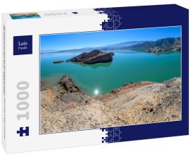 Lais Puzzle - Blick auf trockenes Wüstenland am Stausee Lago Cuesta del Viento in San Juan, Argentinien. - 1.000 Teile