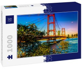 Lais Puzzle - Die martialische Candioti-Brücke, besser bekannt als Puente Colgante de Santa Fe, ist eine Hängebrücke in der Stadt Santa Fe, Argentinien. - 1.000 Teile