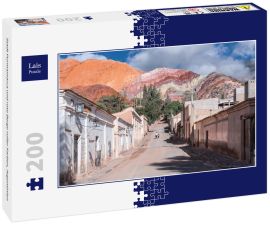 Lais Puzzle - Stadt Purmamarca und rote Berge voller Farben, Argentinien - 200 Teile