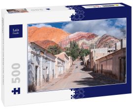 Lais Puzzle - Stadt Purmamarca und rote Berge voller Farben, Argentinien - 500 Teile