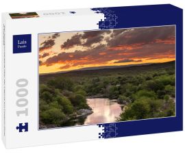 Lais Puzzle - Der Sonnenuntergang über der Lagune am Cosquín-Fluss in Córdoba - 1.000 Teile