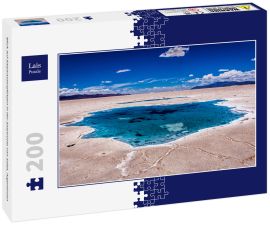 Lais Puzzle - Blick auf Salzwasserpfützen in der Salzwüste von Salta, Argentinien - 200 Teile