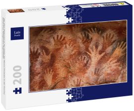 Lais Puzzle - Die alten Malereien in der Höhle der Manos Pintadas in der Provinz Santa Cruz, Patagonien, Argentinien - 200 Teile