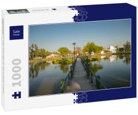 Lais Puzzle - Kleine Brücke über eine Lagune, saens peña, Chaco, Argentinien - 1.000 Teile