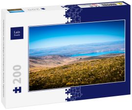 Lais Puzzle - Türkisfarbener See und Berge im Hintergrund. Neuquén, Argentinien - 200 Teile