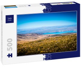 Lais Puzzle - Türkisfarbener See und Berge im Hintergrund. Neuquén, Argentinien - 500 Teile
