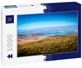Lais Puzzle - Türkisfarbener See und Berge im Hintergrund. Neuquén, Argentinien - 1.000 Teile
