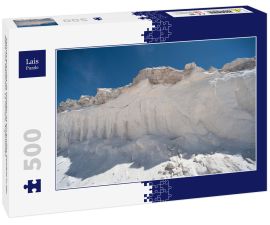 Lais Puzzle - Salinas grandes de Hidalgo ist ein großes Salzfeld in der Nähe von Macachin, La Pampa, Argentinien - 500 Teile