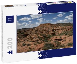 Lais Puzzle - Der Nationalpark Sierra de las Quijadas liegt in der nordwestlichen Provinz San Luis, Argentinien, in den Departements Belgrano und Ayacucho, und umfasst eine Fläche von 73.534 ha. - 200 Teile