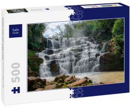 Lais Puzzle - Erstaunlicher Wasserfall mitten im Dschungel in der Provinz "Misiones", Argentinien - 500 Teile