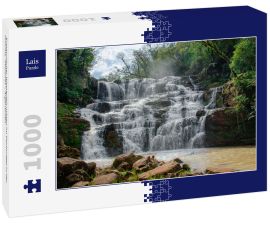 Lais Puzzle - Erstaunlicher Wasserfall mitten im Dschungel in der Provinz "Misiones", Argentinien - 1.000 Teile