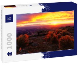 Lais Puzzle - Schöner Sonnenuntergang von der Spitze eines Hügels inmitten der Natur, in der Nähe von Merlo, San Luis, Argentinien. - 1.000 Teile