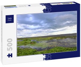 Lais Puzzle - Landschaft mit Fluss und blauem Himmel, Iberá-Feuchtgebiet (Spanisch: Esteros del Iberá ) Argentinien - 500 Teile