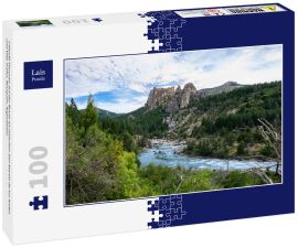 Lais Puzzle - Caleufú Pozones auf der Route 63 zwischen San Martín de los Andes und Villa Traful, Neuquén, Argentinien - 100 Teile