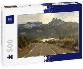 Lais Puzzle - Blick auf eine Wanderung in den verschneiten Bergen um San Carlos de Bariloche und San Martin de los Andes in der Provinz Rio Negro, Argentinien, Argentinien - 500 Teile
