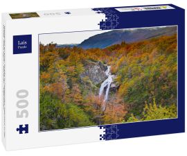 Lais Puzzle - Wasserfall an einer Straße in Patagonien. Irgendwo in der Straße "Siete lagos". Neuquén - Argentinien - 500 Teile