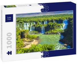 Lais Puzzle - Argentinien - Misiones - Iguazu-Wasserfälle - Der beeindruckende Panoramablick auf die argentinische Seite der Iguazu-Wasserfälle und die Bäche, die in den Parana-Fluss fließen, von der brasilianischen Seite aus - 1.000 Teile