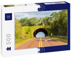 Lais Puzzle - Ein Blick auf den Ökodukt (eine Wildtierbrücke) an der Nationalstraße 101 in Argentinien (Provinz Misiones) - 500 Teile
