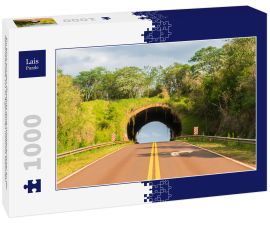 Lais Puzzle - Ein Blick auf den Ökodukt (eine Wildtierbrücke) an der Nationalstraße 101 in Argentinien (Provinz Misiones) - 1.000 Teile
