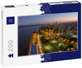 Lais Puzzle - Blick auf den Sonnenuntergang in der Stadt Rosario, Santa Fe, Argentinien - 200 Teile