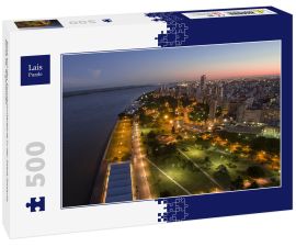 Lais Puzzle - Blick auf den Sonnenuntergang in der Stadt Rosario, Santa Fe, Argentinien - 500 Teile