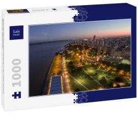 Lais Puzzle - Blick auf den Sonnenuntergang in der Stadt Rosario, Santa Fe, Argentinien - 1.000 Teile